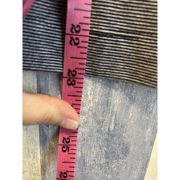 Croft And Barrow Women’s Blue Striped 3/4 Sleeve Collard Shirt Top Lux Comfort - Picture 8 of 10